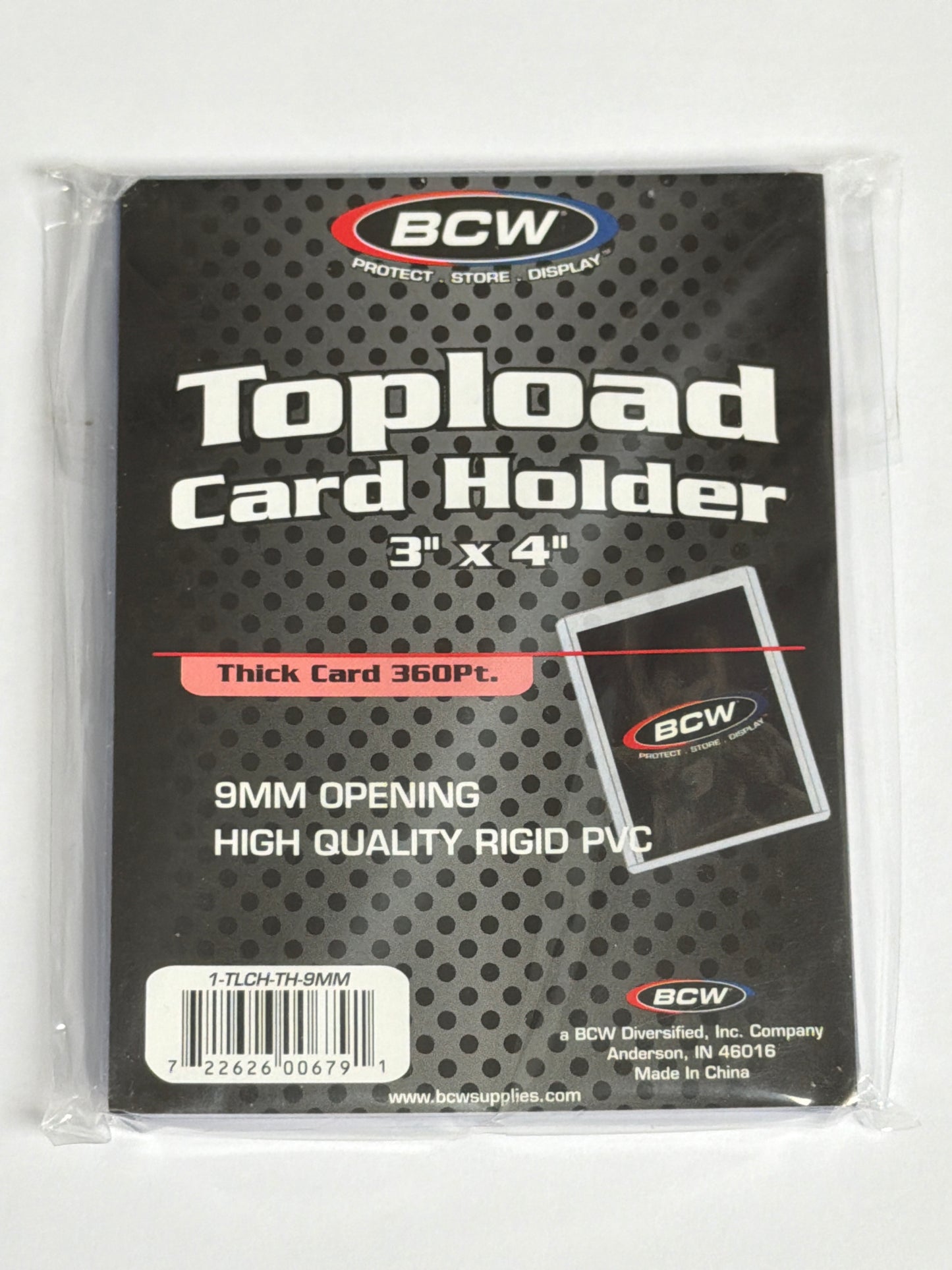 BCW Topload Card Holdsr 3”x4” - Thick Card 360 Pt.
