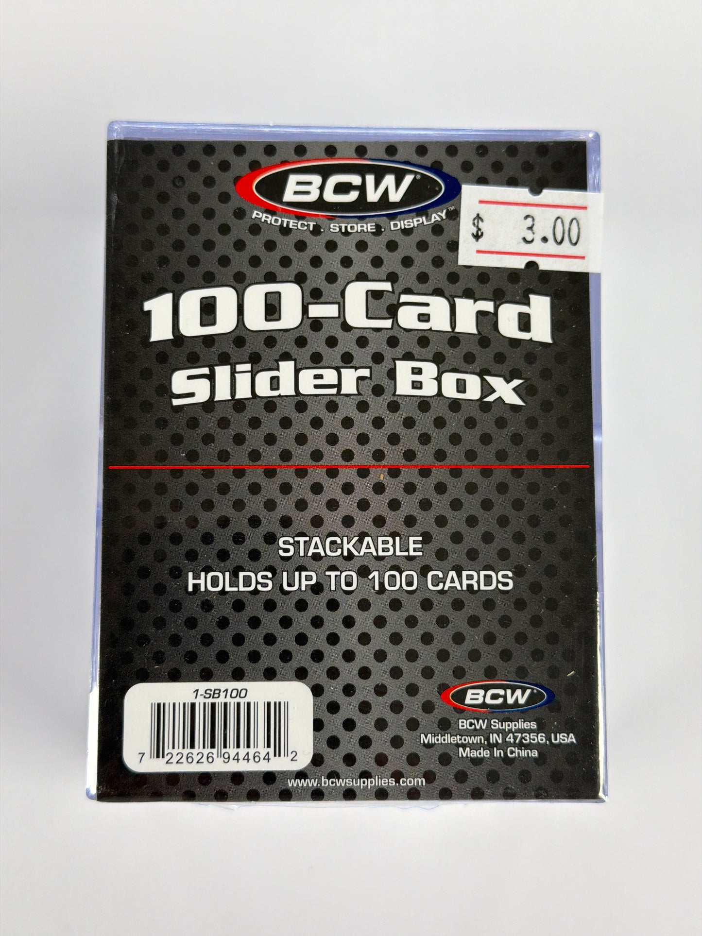 BCW 100-Card Slider Box