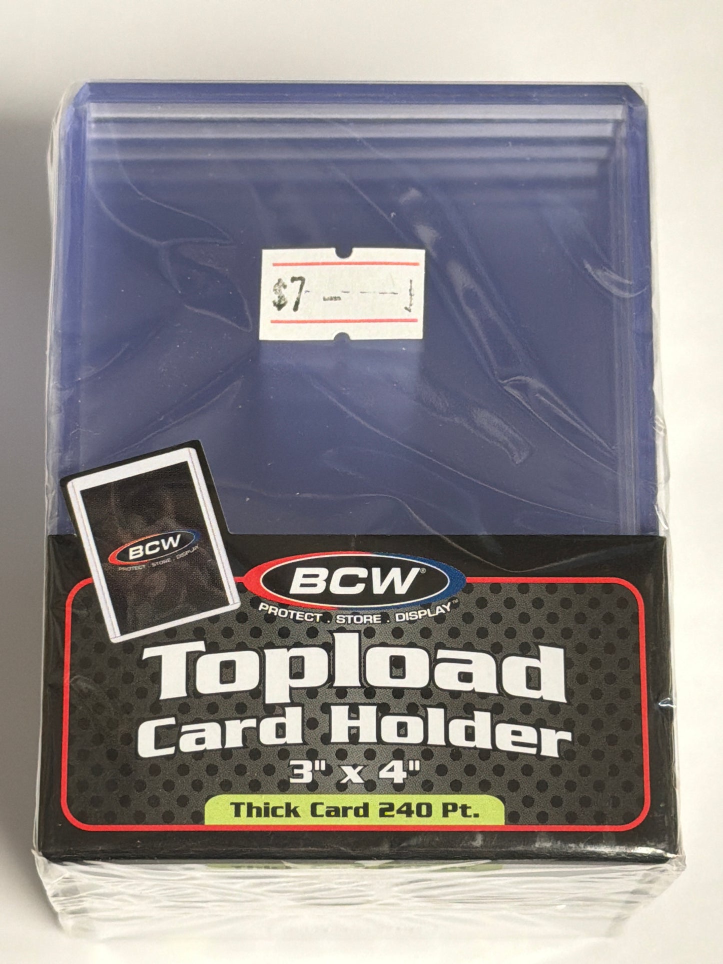 BCW Topload Card Holder 3”x4” - 10 Count - Thick Card 270 Pt.