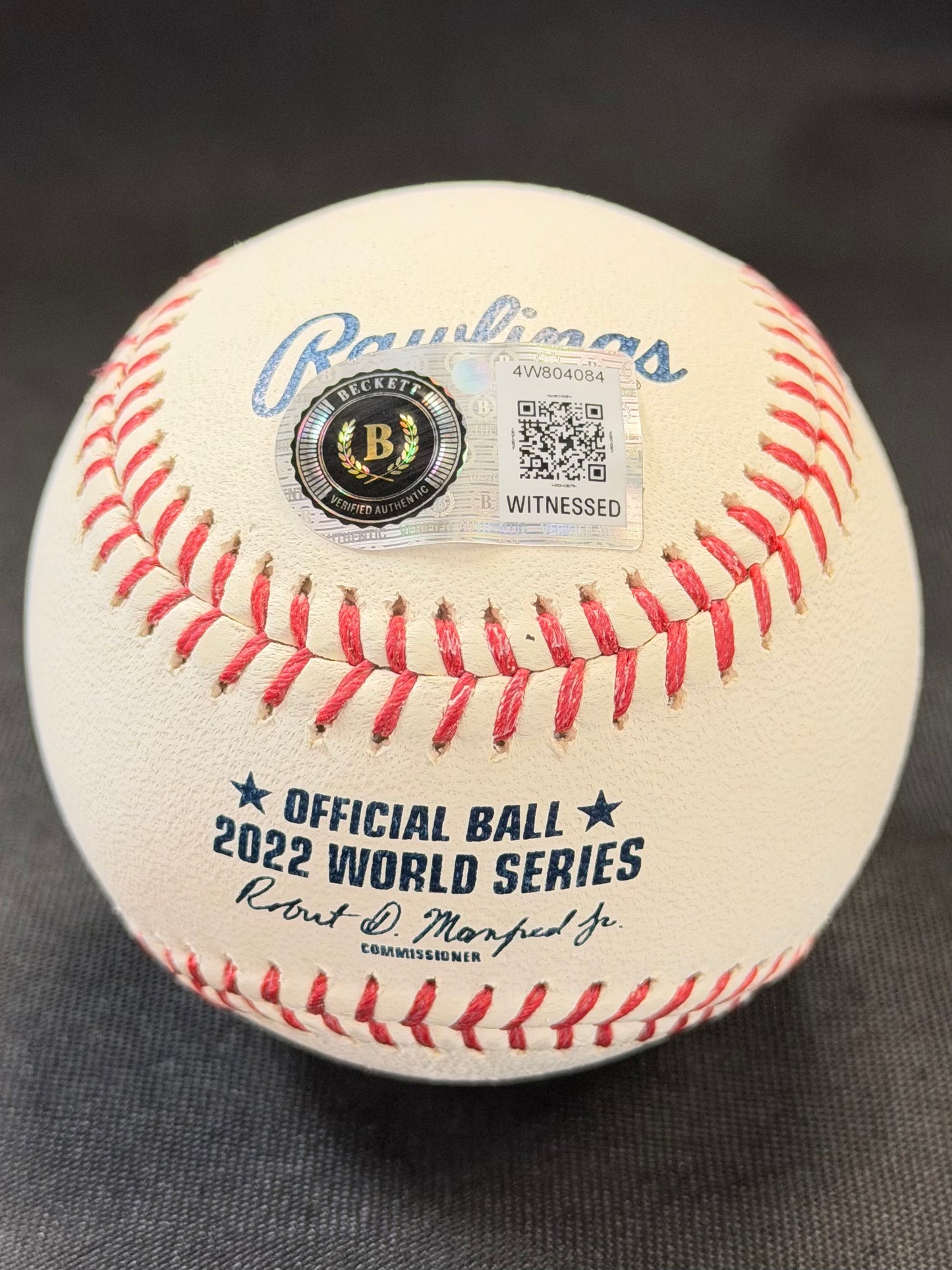 Mauricio Dubon Autographed 2022 World Series Baseball