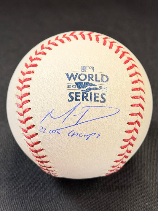 Mauricio Dubon Autographed 2022 World Series Baseball