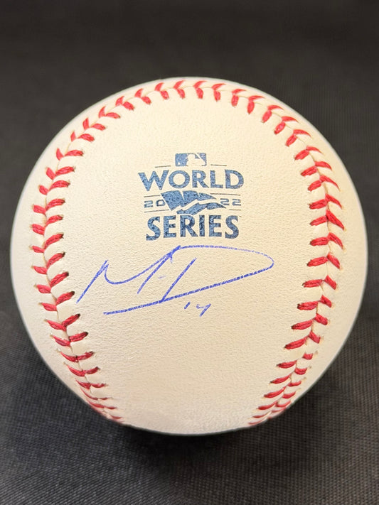 Mauricio Dubon Autographed 2022 World Series Baseball