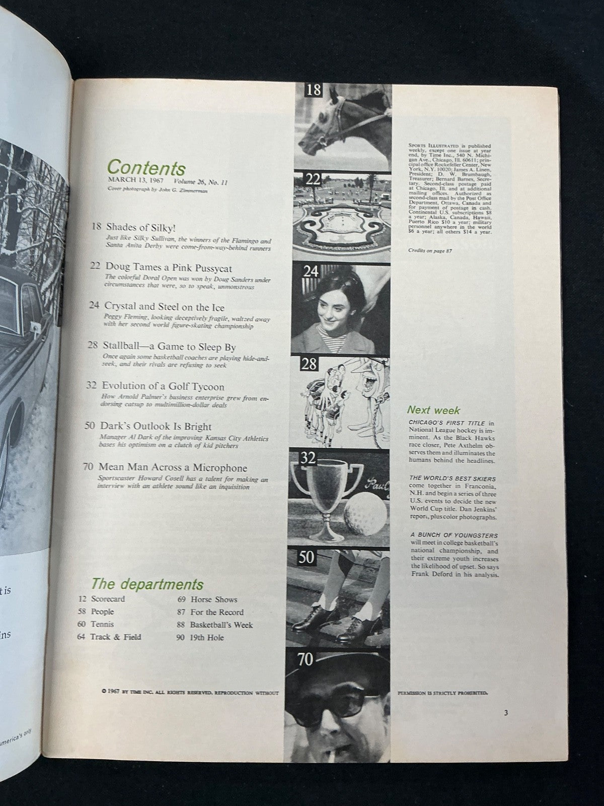 Jim Nash Oakland A's Signed Auto 1967 Sports Illustrated Magazine JSA COA 636