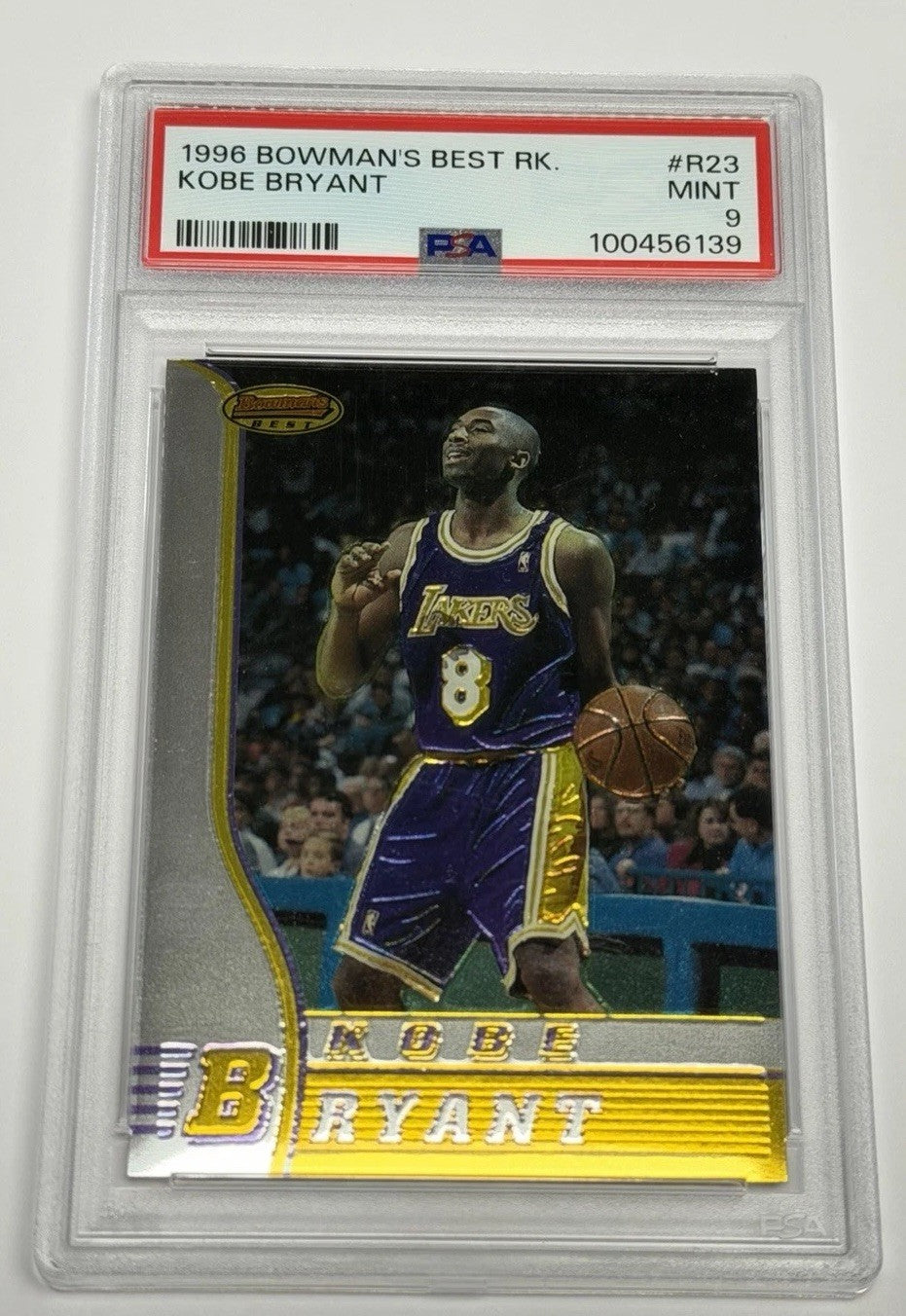 1996 Bowman's Best Rookies Kobe Bryant Lakers #R23 PSA 9 MINT 139