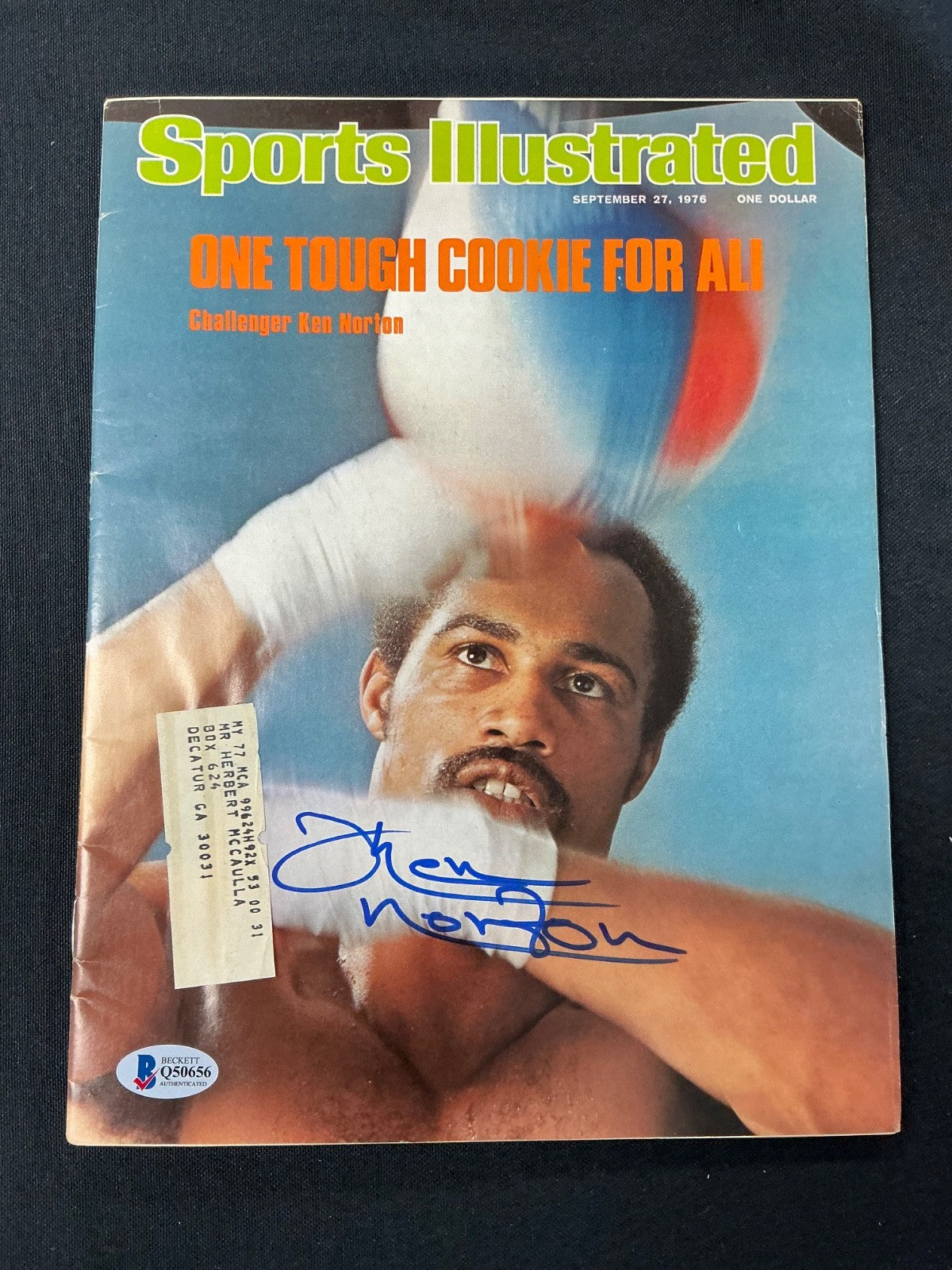 Ken Norton Signed Auto 1976 Sports Illustrated Magazine BAS COA 656