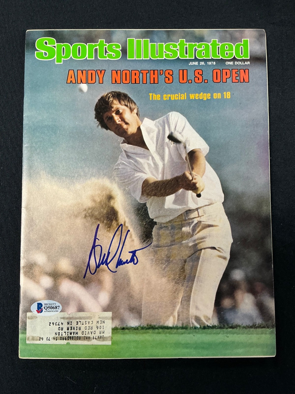 North Andy Signed Auto 1978 Sports Illustrated Magazine BAS COA 687