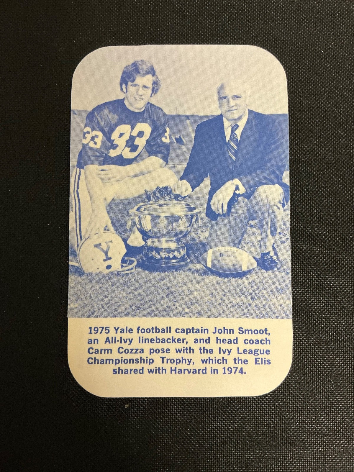 1975 Yale Bulldogs Football Pocket Schedule 