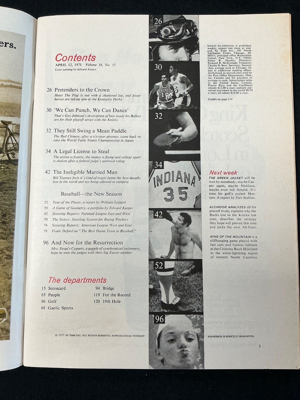 Boog Powell Orioles Signed Auto 1971 Sports Illustrated Magazine JSA COA 643