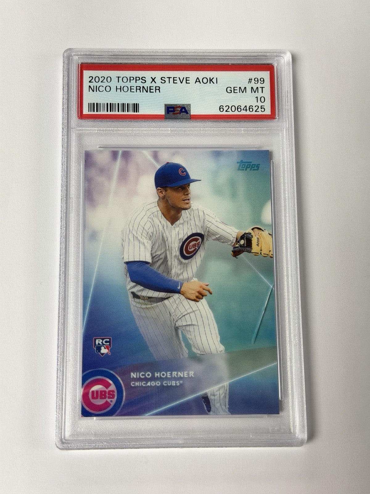 2020 TOPPS X STEVE AOKI #99 NICO HOERNER PSA 10 GEM MT 625