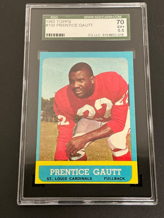 1963 Topps #150 Prentice Gautt SGC 5.5 EX+ 018