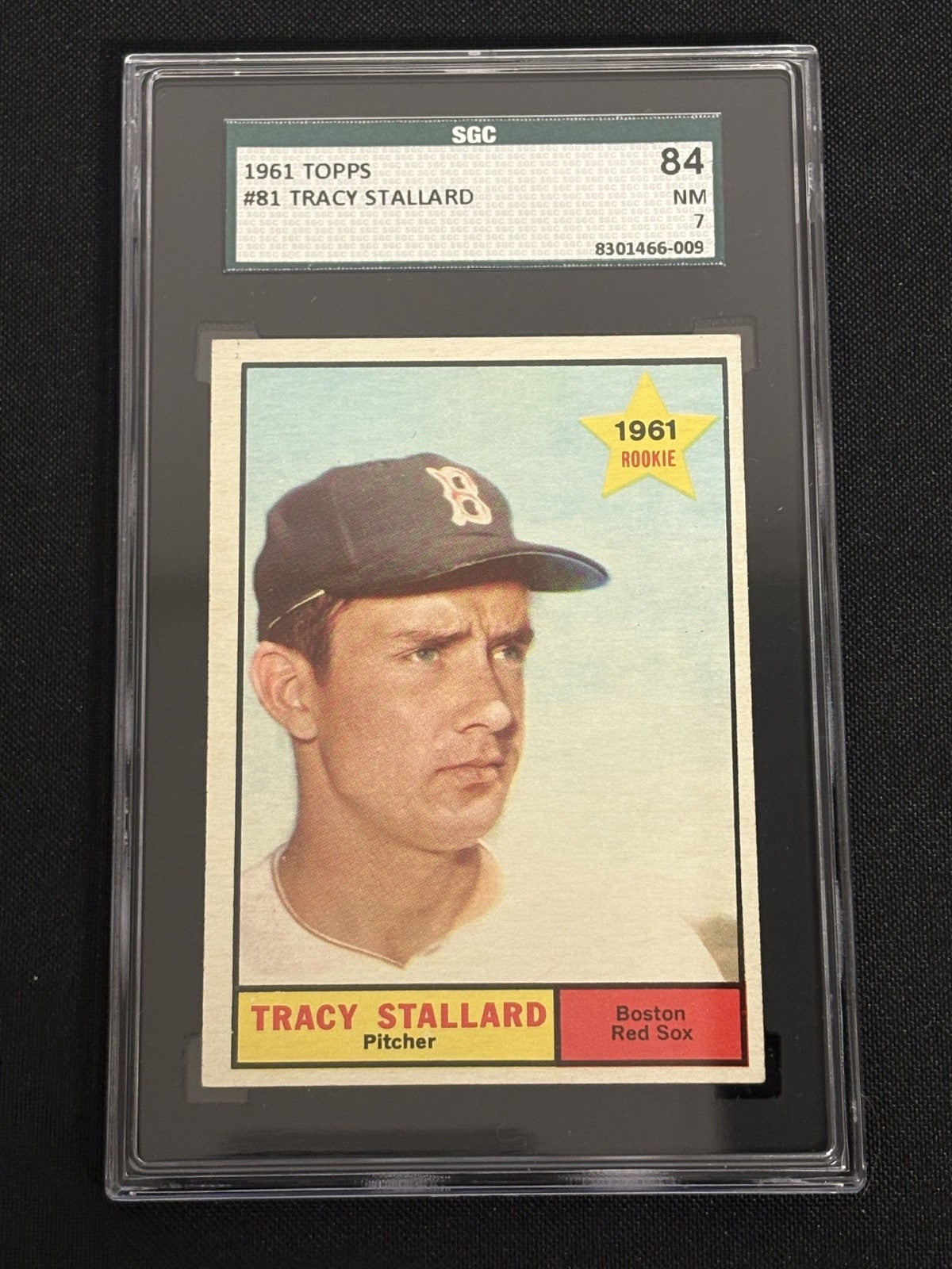 1961 Topps #81 Tracy Stallard Red Sox SGC 7 NM 009 