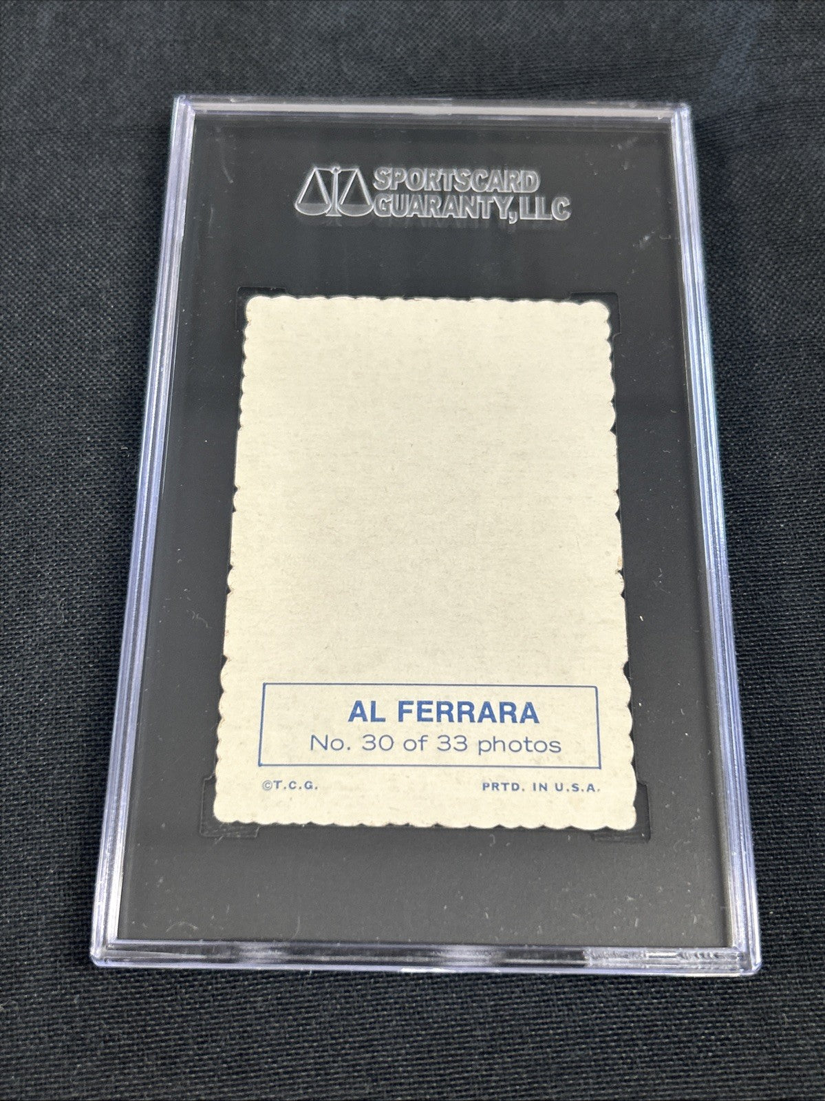 1969 Topps Deckle Edge #30 Al Ferrara SGC 5.5 006