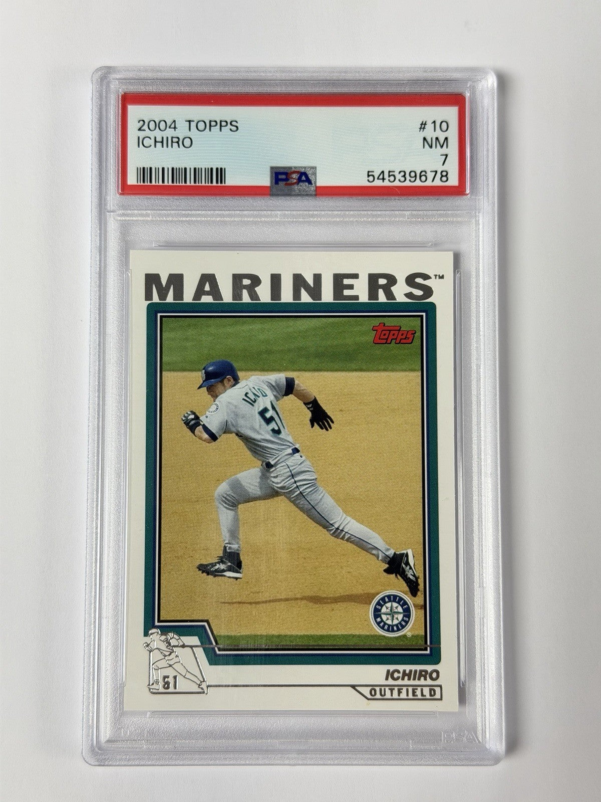 2004 TOPPS #10 ICHIRO PSA 7 NM 678
