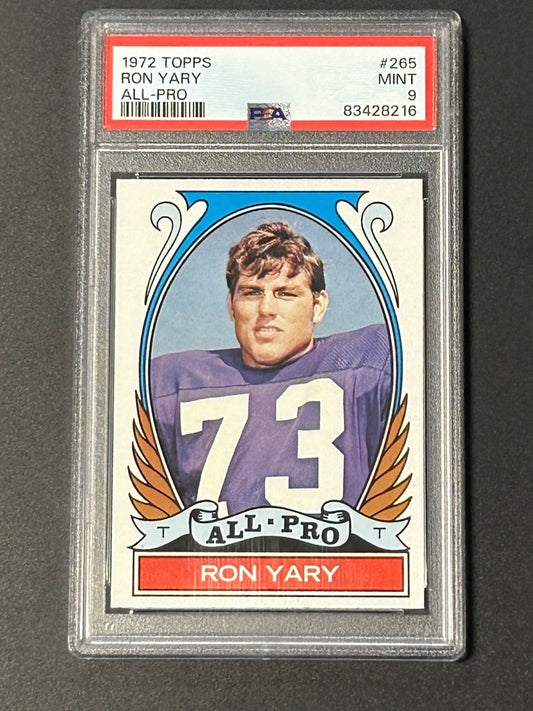 1972 Topps #265 Ron Yary All Pro PSA 9 MINT 216