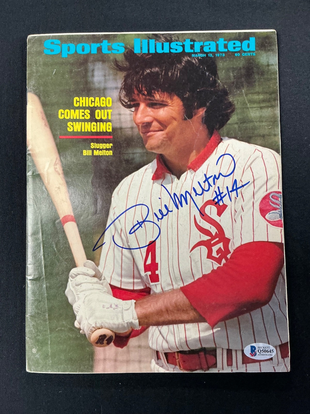 Bill Melton White Sox Signed Auto 1973 Sports Illustrated Magazine  BAS COA 645