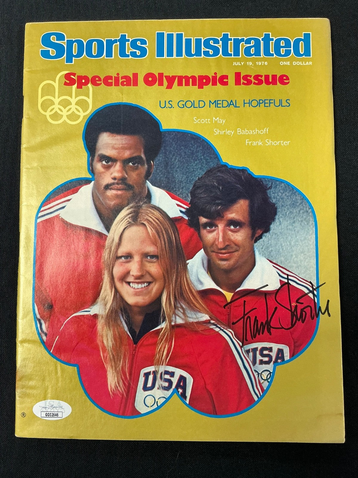 Frank Shorter Signed Auto 1976 Sports Illustrated Magazine JSA COA 646