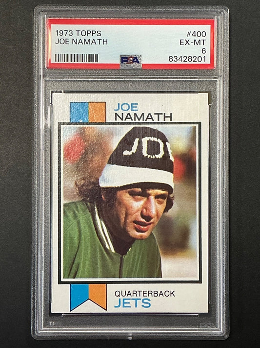 1973 Topps #400 Joe Namath PSA 6 EX-MT 201 