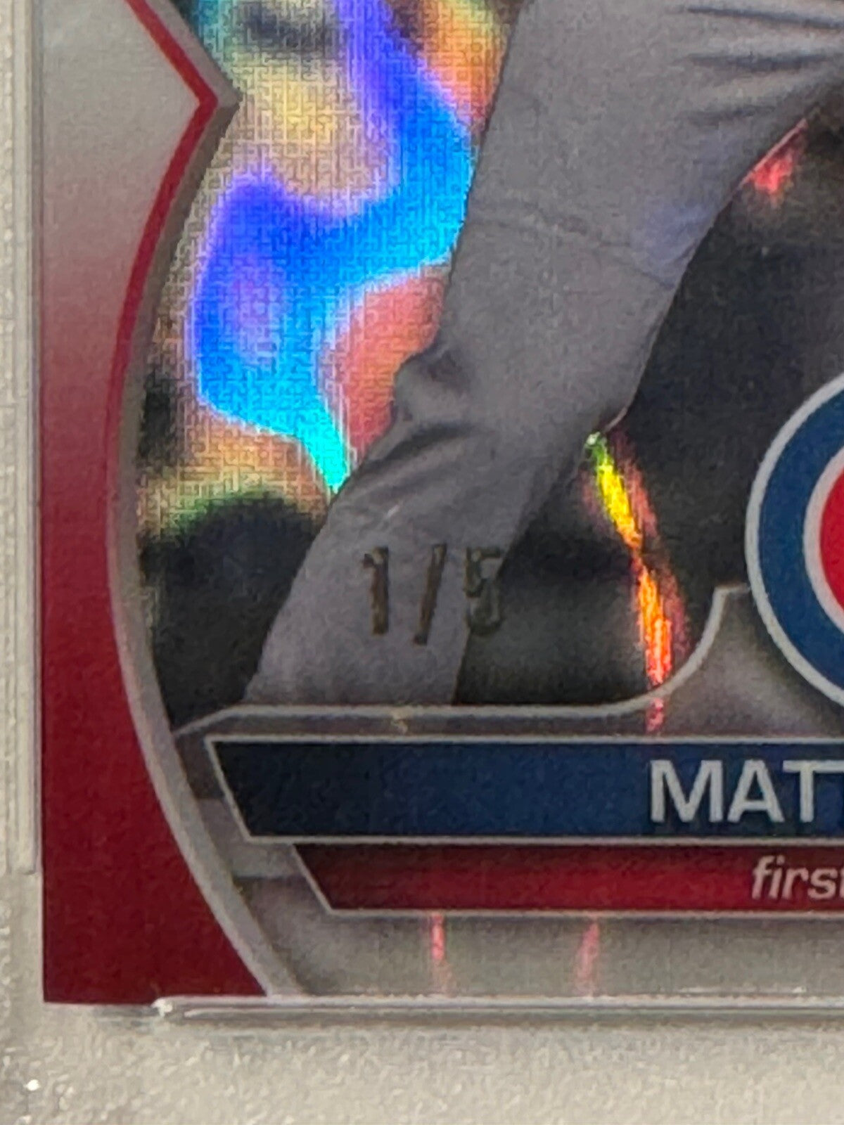 2023 Bowman Chrome Pros #BCP74 Matt Mervis RED LAVA Refractor PSA 10 #1/5 POP 1