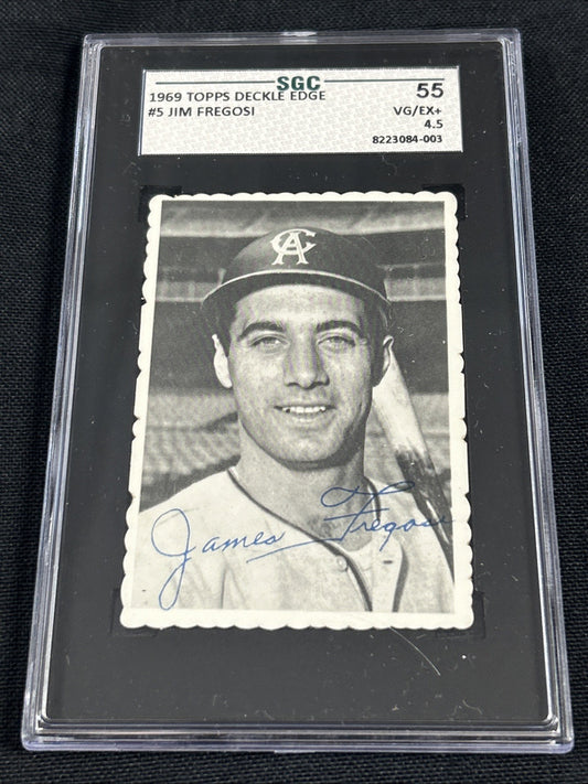 1969 Topps Deckle Edge #5 Jim Fregosi California Angels SGC 4.5 VG/EX 003 