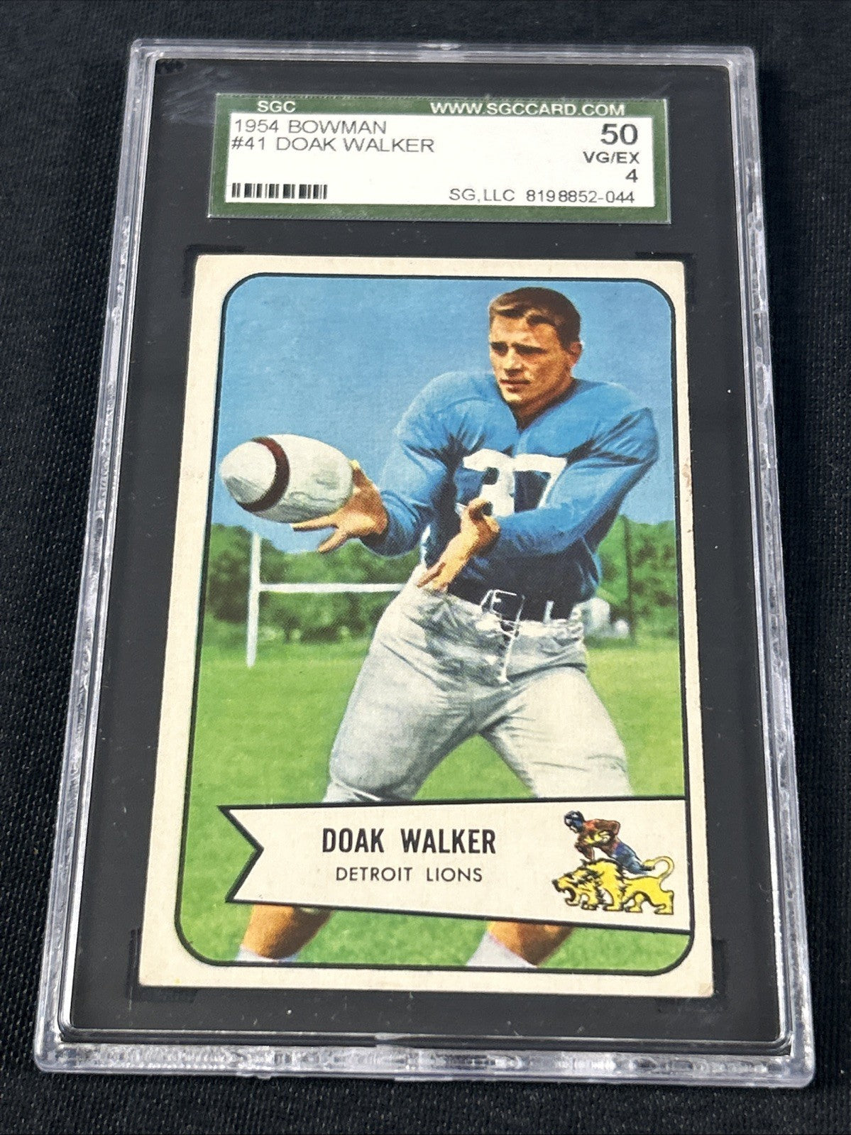 1954 Bowman #41 Doak Walter Detroit Tigers SGC 4 VG/EX 044 
