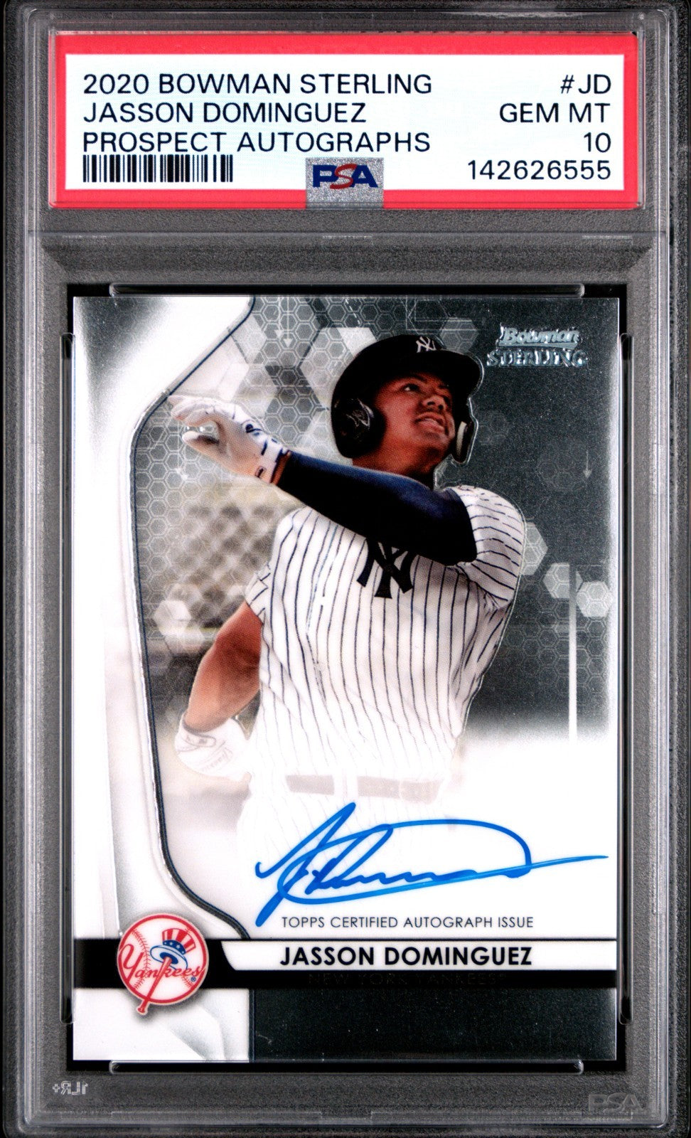 2020 Bowman Sterling #JD Jasson Dominguez Auto PSA 10 Yankees
