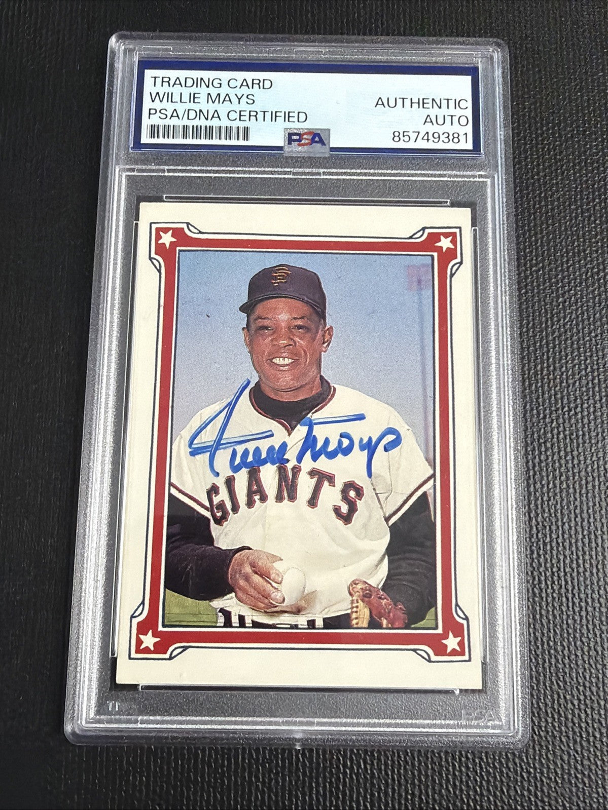1984 Renata Galasso Willie Mays Story #1 Willie Mays Signed Auto PSA Authentic