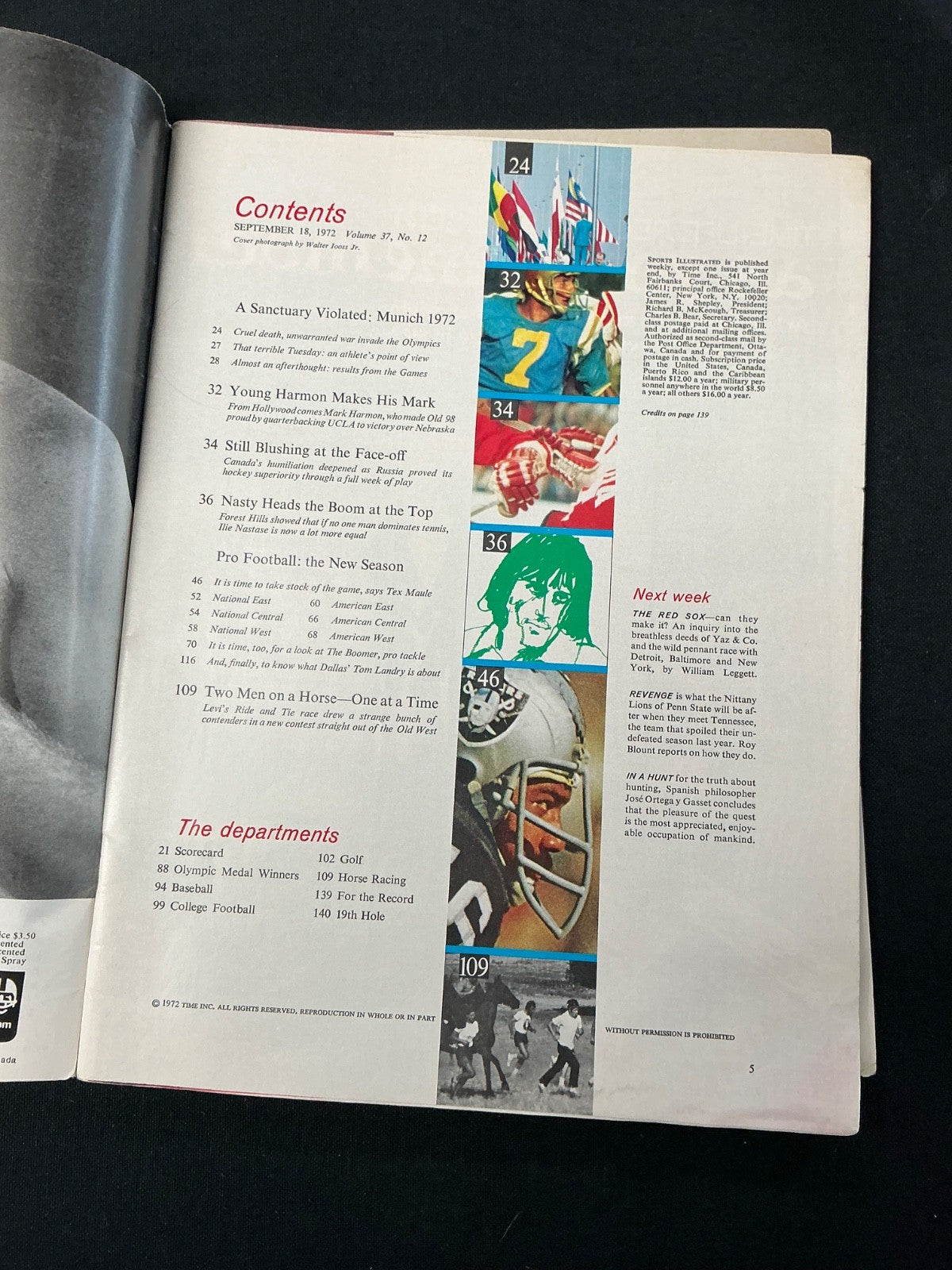 Walt Garrison Cowboys Signed Auto 1972 Sports Illustrated Magazine BAS COA 644