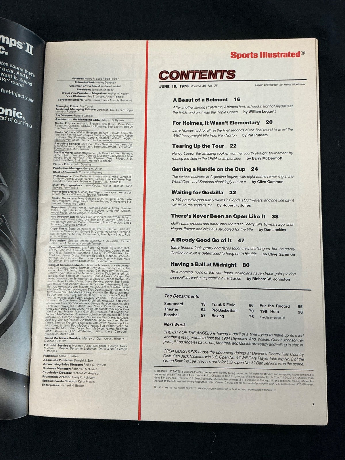 Steve Cauthen Affirmed Signed Auto Sports Illustrated Magazine BAS COA