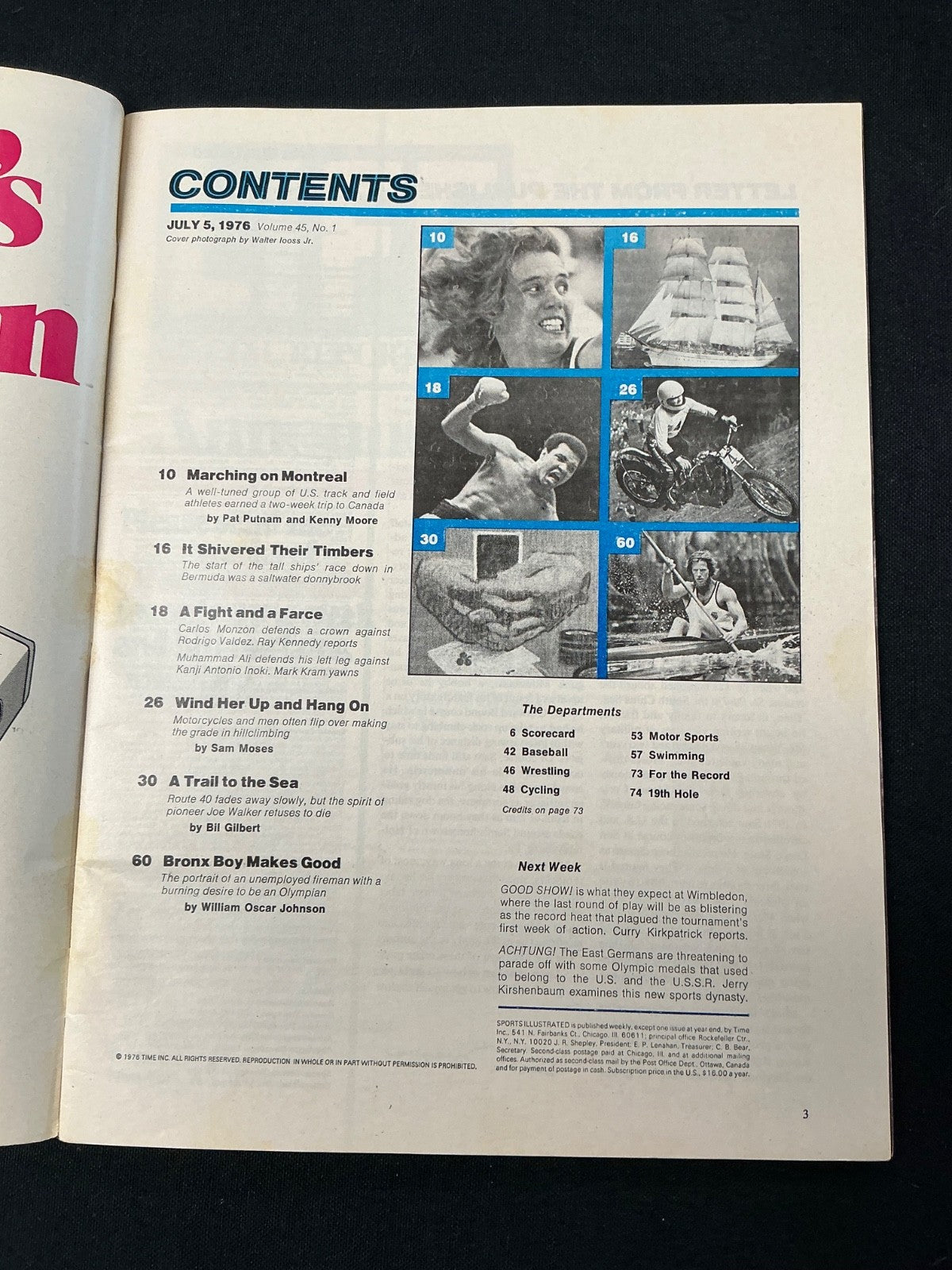 Frank Shorter Signed Auto 1976 Sports Illustrated Magazine BAS COA 654
