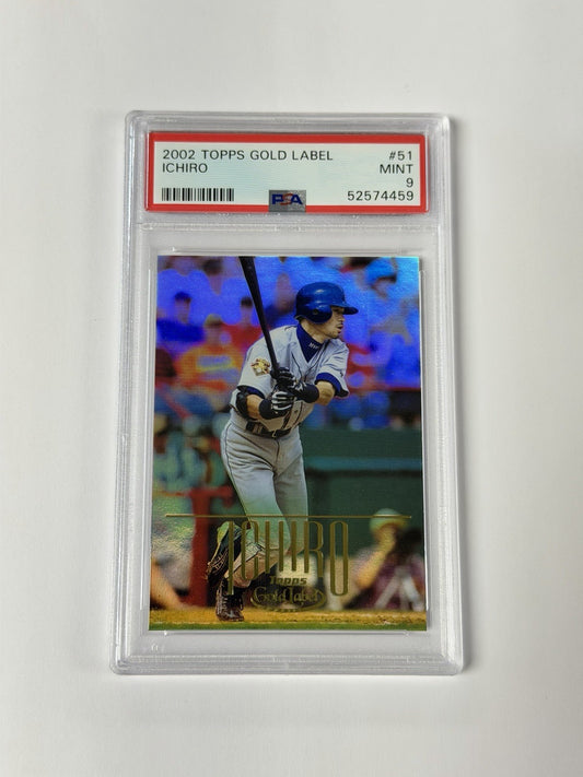 2002 TOPPS GOLD LABEL #51 ICHIRO PSA 9 MINT 459