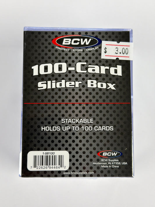 BCW 100-Card Slider Box