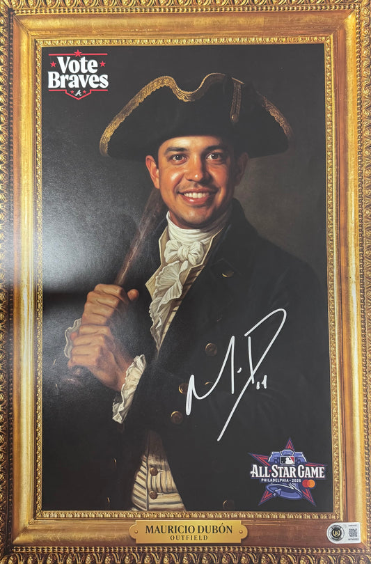 Mauricio Dubon Founding Fathers Autographed Poster