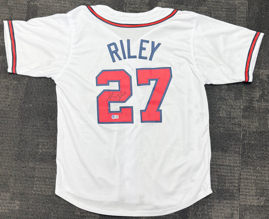Austin Riley #27 Autographed Atlanta Braves White Jersey