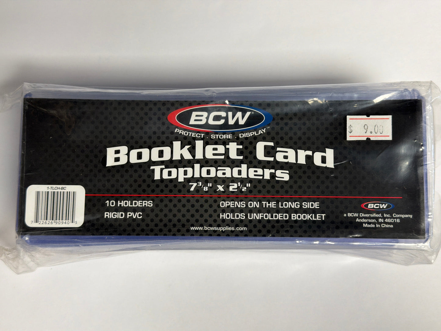 BCW Booklet Card Toploaders 7 3/8” x 2 1/2” - 10 Count