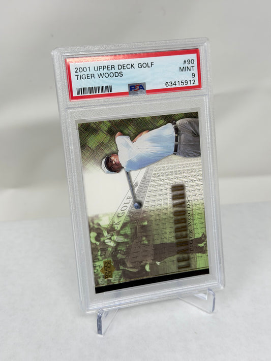2001 Tiger Woods Upper Deck #90 PSA Mint 9