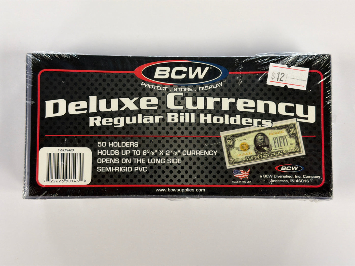 BCW Deluxe Currency Regular Bill Holders - 50 Holders