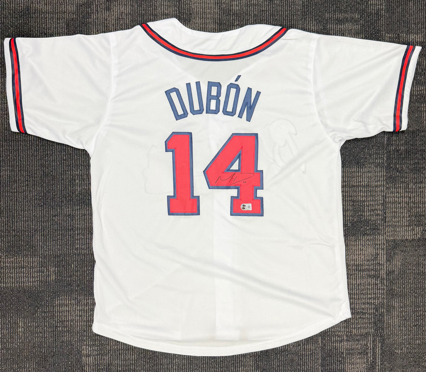 Mauricio Dubon #14 Autographed Atlanta Braves White Jersey