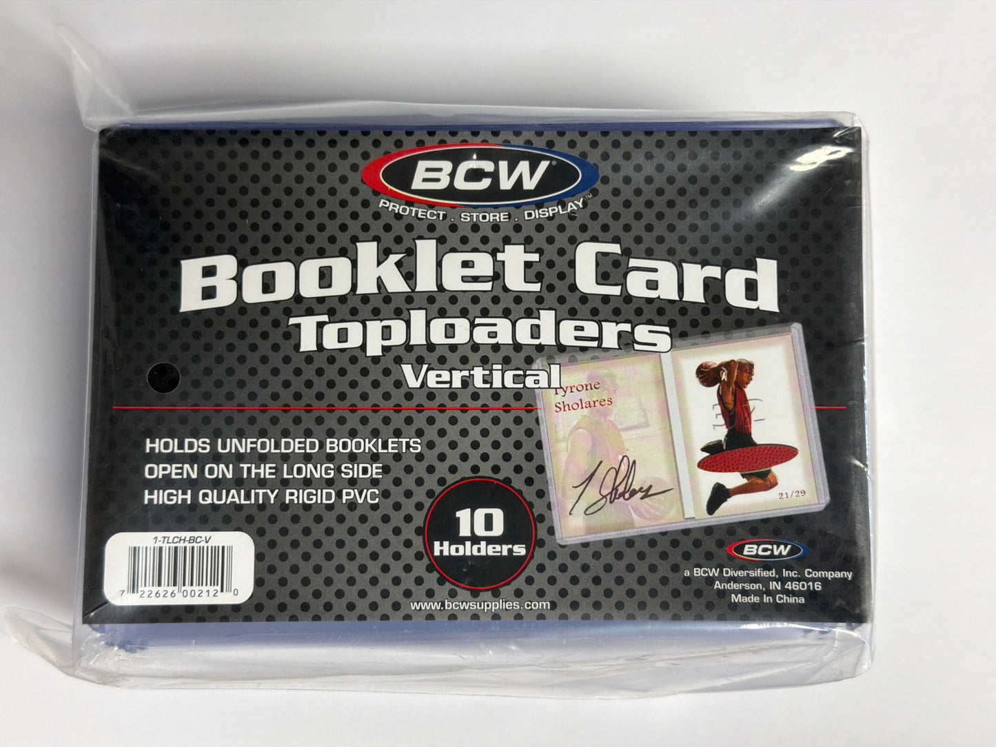 BCW Booklet Card Toploaders Vertical - 10 Holders