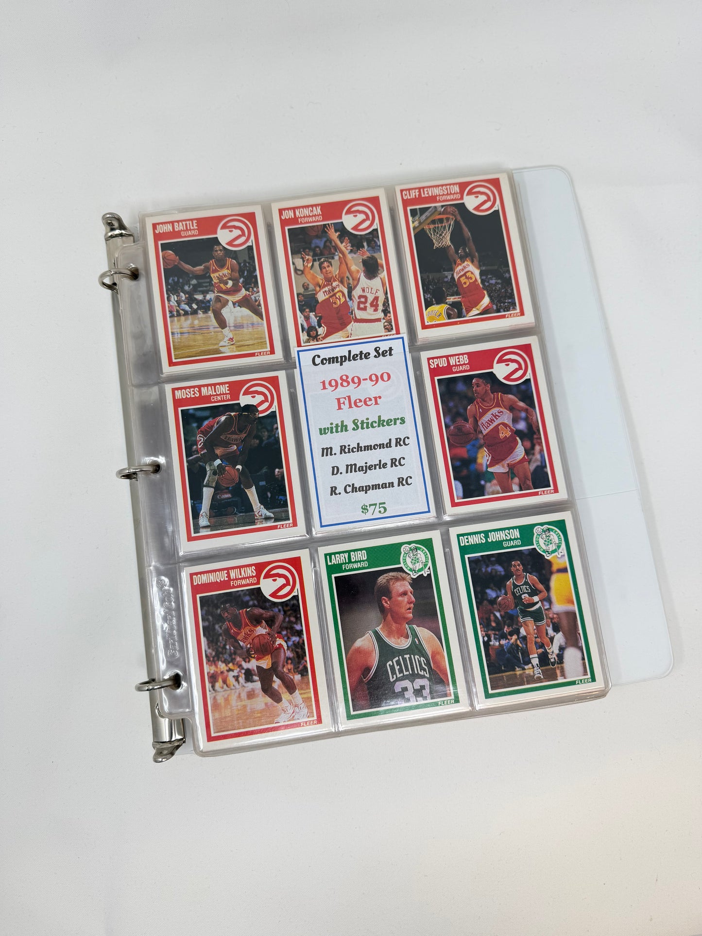 1989-90 Fleer Basketball Complete Set with Stickers
