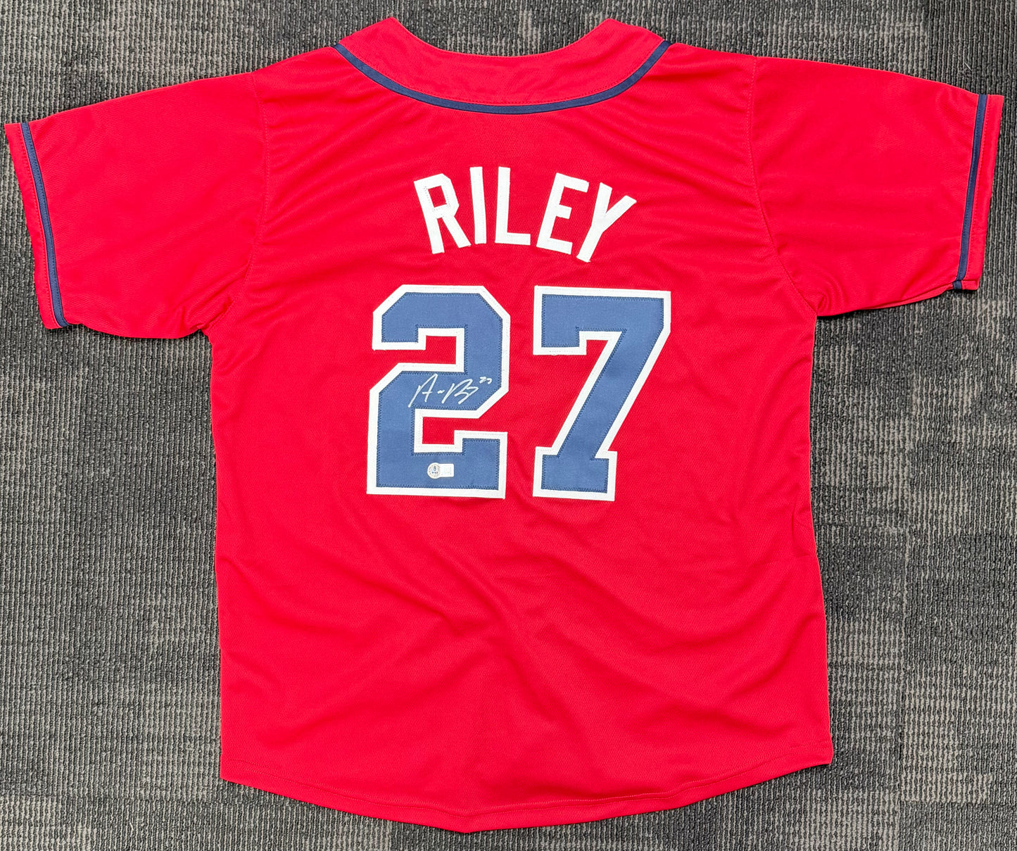 Austin Riley #27 Autographed Atlanta Braves Red Jersey